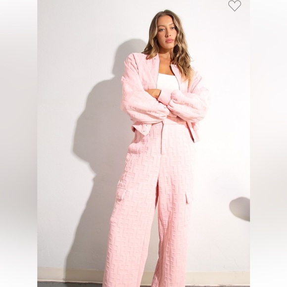 EMBOSSED BOMBER AND PANT SET - Picture 15 of 15